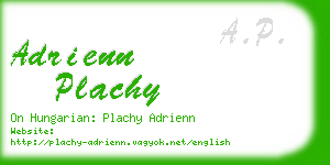 adrienn plachy business card